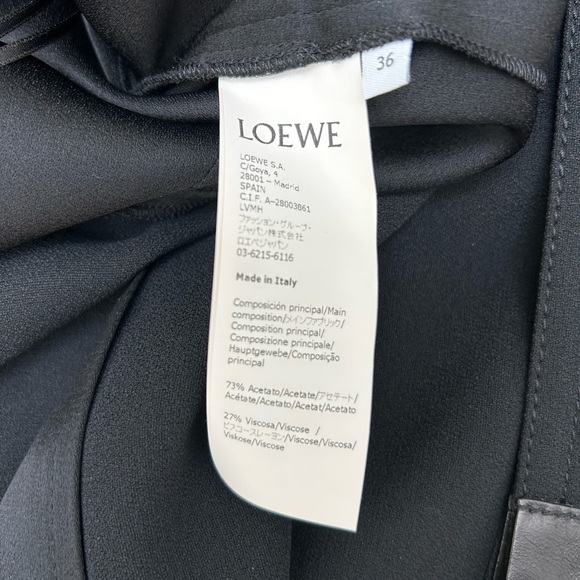 LOEWE asymmetric wrap dress. Size 36. Black - Picture 7 of 10